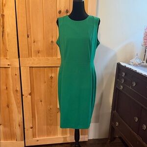 Calvin Klein Vibrant Green Midi Dress